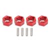 4Pcs Easy Installation RC Wheel Hex Drive Adapter for FMS FCX24 1/24 RC Car