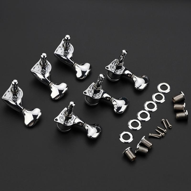 Guitar Tuners 3R3L Tuning Pegs Guitar String Tuner Guitar Accessories Metal Guitar Tuners Metal Texture for Guitars