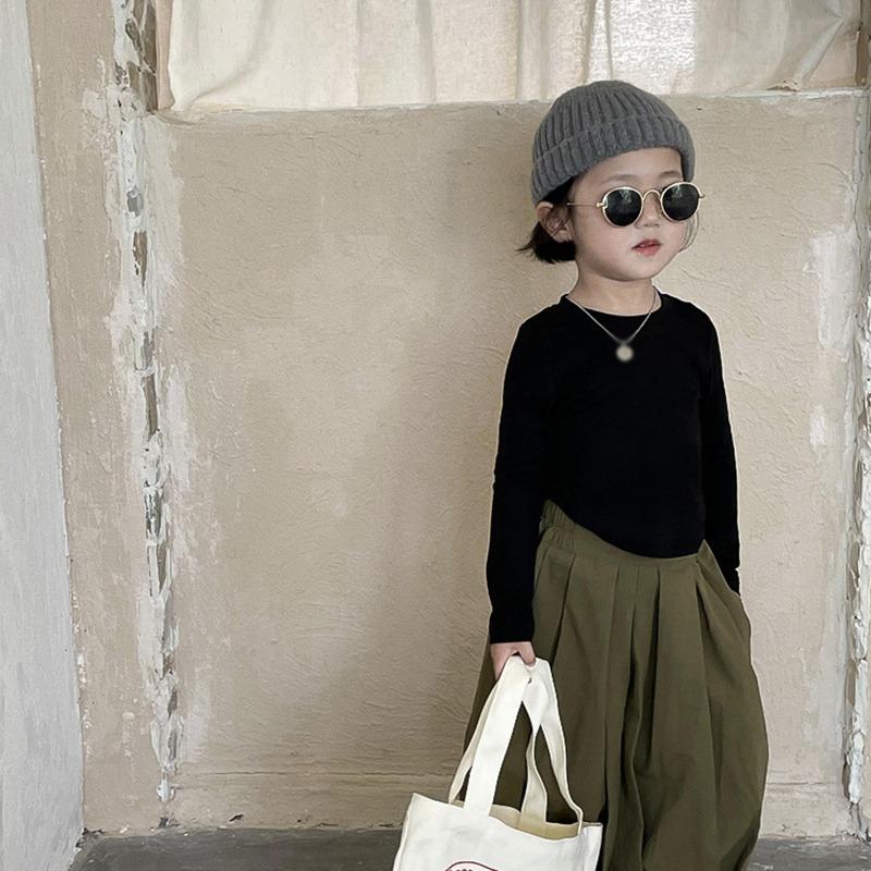 تي شيرت بناتي بأكمام طويلة تي شيرت غير رسمي للربيع والخريف