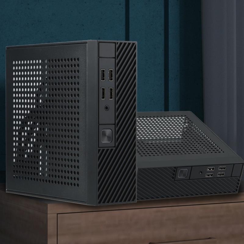ITX-Computergehäuse Server-Chassis Gaming-Netzteil Einfach zu bedienen M10 Industriesteuerung HTPC-Gehäuse für Heimausstattung
