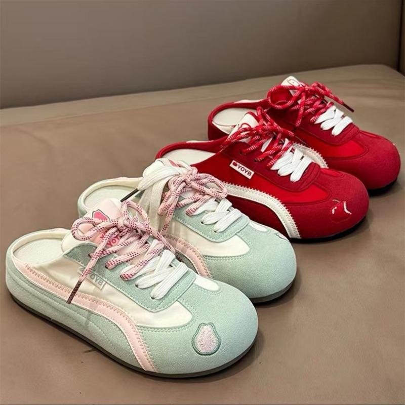 A New Style of Versatile Women's Shoes for Summer Featuring A Flip-top and Half-slipper
