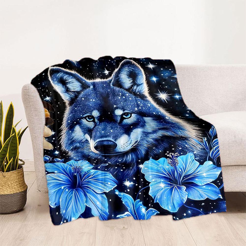 1pc Butterfly and Roses Blanket Soft Comfortable Lightweight All Season Multi Purpose Blanket Travel Camping Picnics Sofa Office Bed Living Room Gift