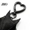 Gothic Bat Keychain Plush Black Transformable Key Ring Pendant Bag Charm Backpack Purse Halloween Gift for Lovers Accessory