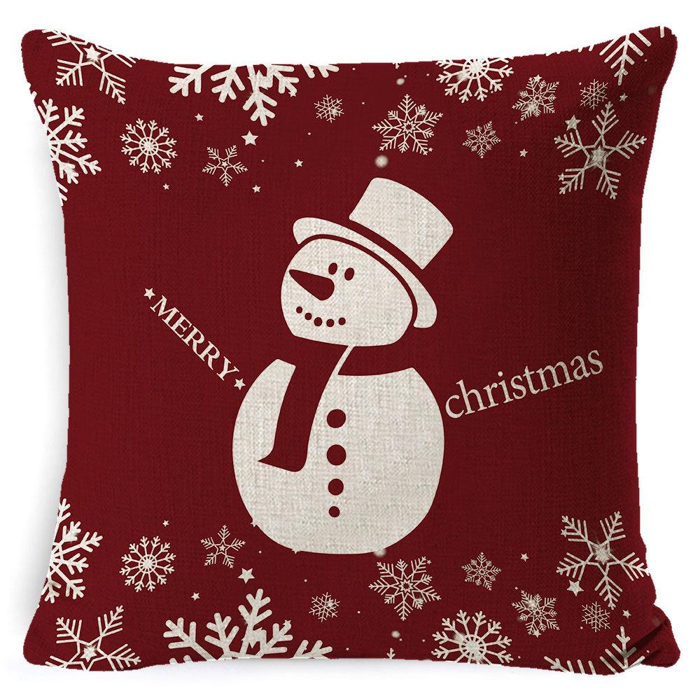 Christmas Pillowcase Home European Linen Sofa Cover Cushion Cushion Pillowcase Back Cushion