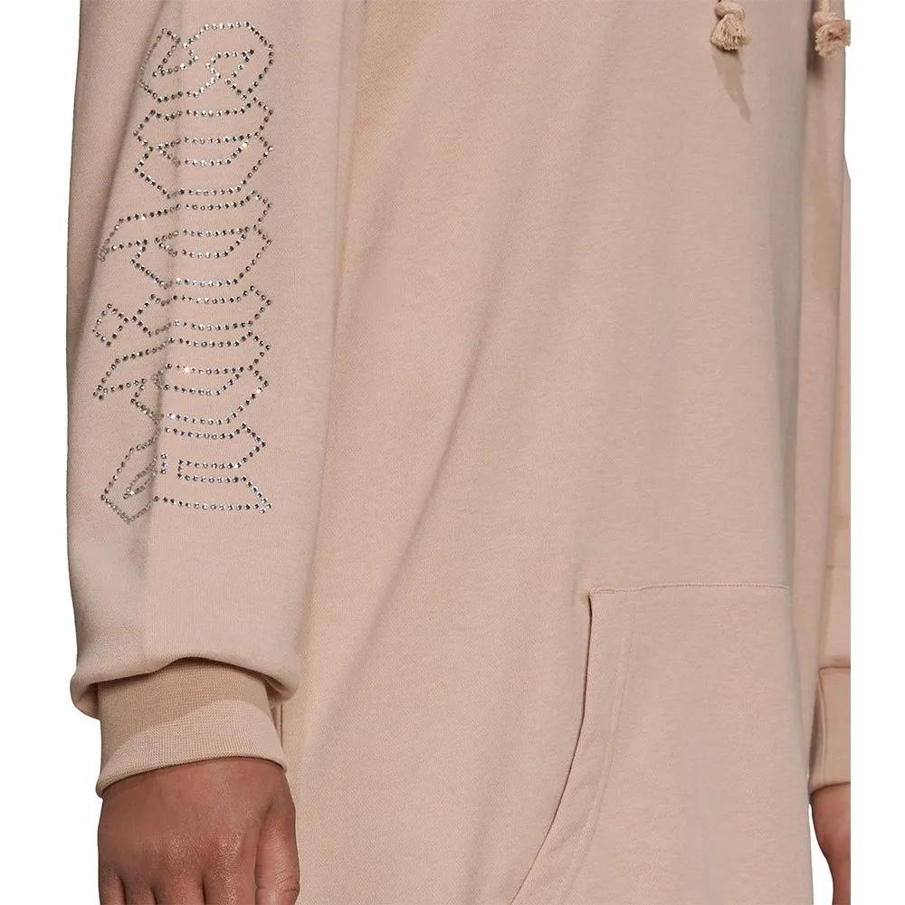 adidas FW22 Logo Print Hoodie Women Hoodies Pink HF9208