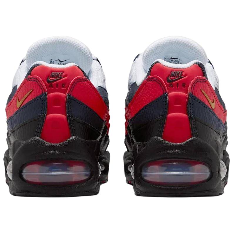 Nike Air Max 95 GS FC Kids Sneakers Blue Obsidian Challenge-Red-White-Metallic-Gold II7190-400
