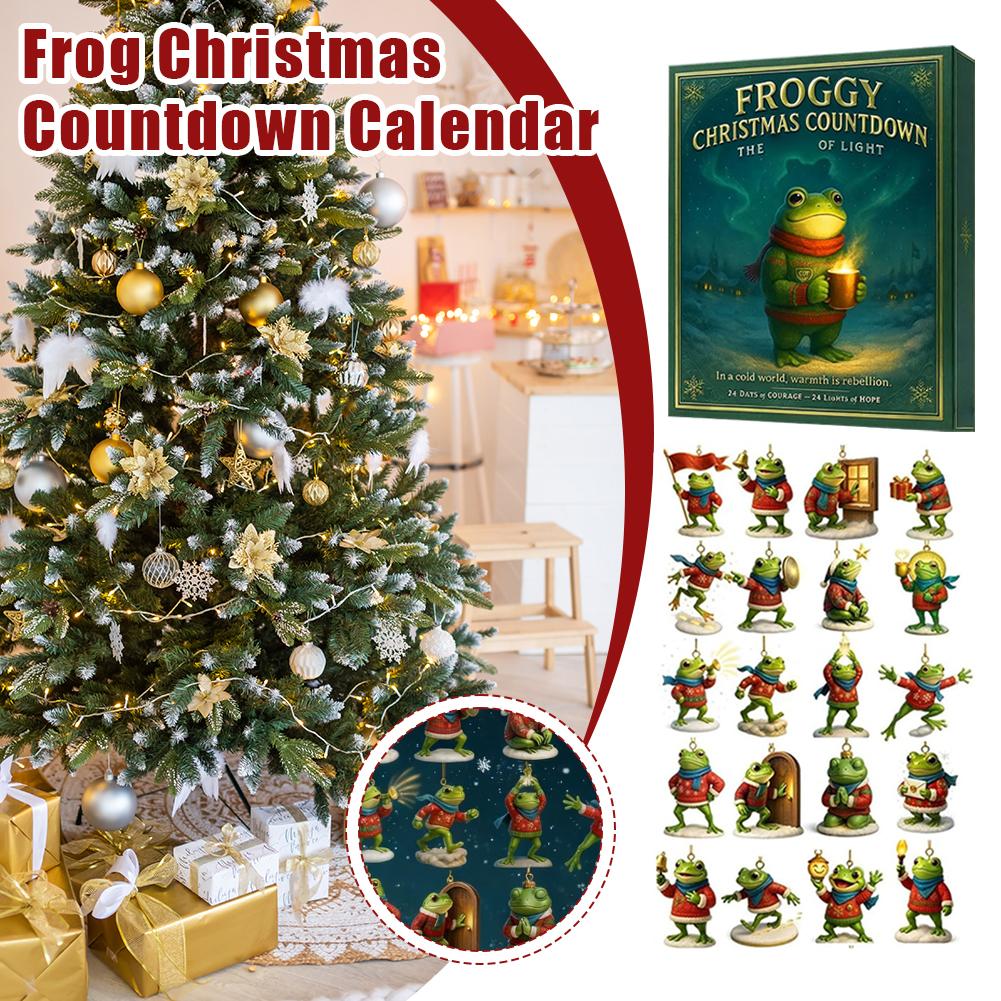 Christmas Countdown Calendar Christmas Advent Calendar Frog Advent Calendar 24 Days with 24 Highland Frog Accessories
