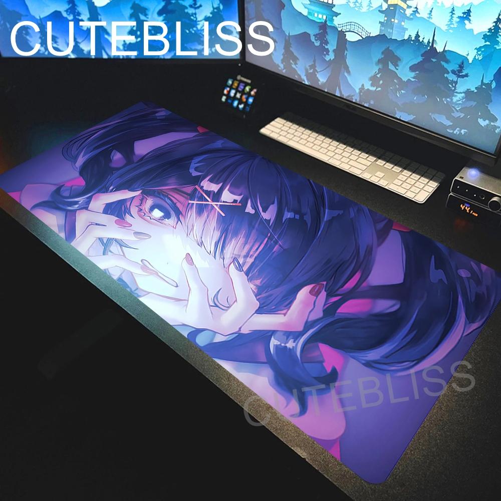 Anime Needy Girl Overdose Gaming Mouse Pad Xxl Extended Desk Mat Waterproof Cloth Game Mousepad Kawaii Girl Computer Desk Mats