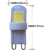 6-Pack 12V G9 LED Lamp 3W 250 Lumens, No Flickering and 3000k Warm White/Cool White 6000K Low Voltage G9 LED Bulbs, 360 ° Beam Angle, Not Dimmable