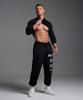 Men's American Style Shark Fitness Joggers - Outdoor Sports, Casual, Cotton, Loose Fit, Plus Size