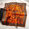 Pattern vine scarf color matching flower silk scarf imitation silk women's square scarf 71x71cm headscarf shawl travel scarf