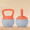 10KG Soft Kettlebell, Kettle Bell with Non-Slip Handle for Home Gym, Weight Lifting, Strength Training, Orange/Grey