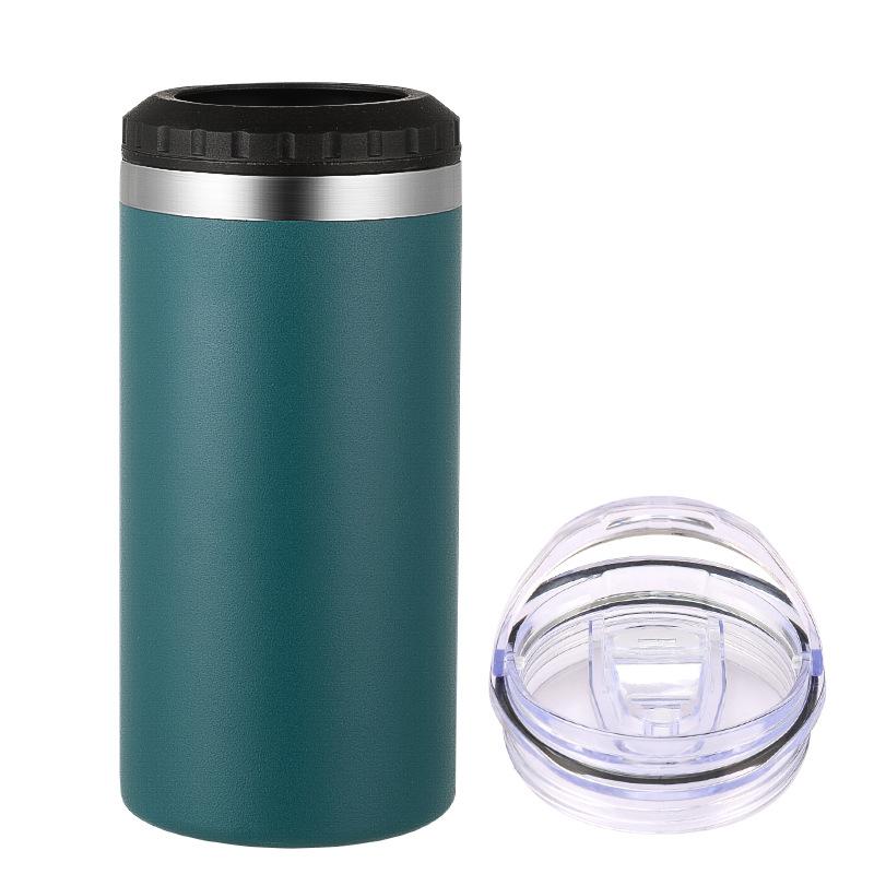 16Oz Cold Insulation Tank 304 Stainless Steel Double Cover Vacuum Spraying Car Cup, Portable Outdoor Beer Cup