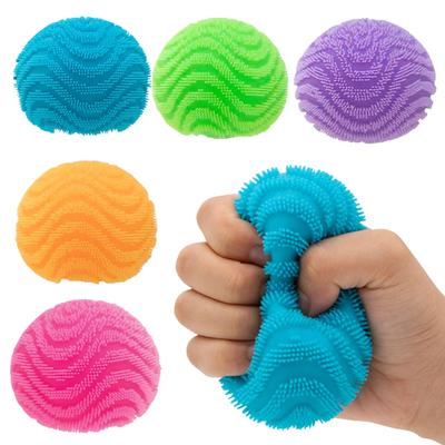 Strukturierter Stressabbau Ball Weicher Dehnbarer Flauschball Quetschspielzeug Anti-Angst Tragbar Reise Schule Büro Stressball Fidget Spielzeug