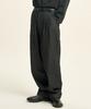 Zero Fixed Two Tuck Denim Pants [Black]