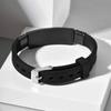 Maßgeschneidertes Silikonarmband für Jungen Teenager, 16-21 cm Edelstahl Gravurarmband, Personalisierte Schmuckgeschenke