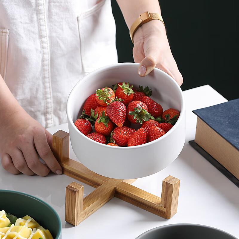 Nordic Creative Ceramic Breakfast and Salad Bowl