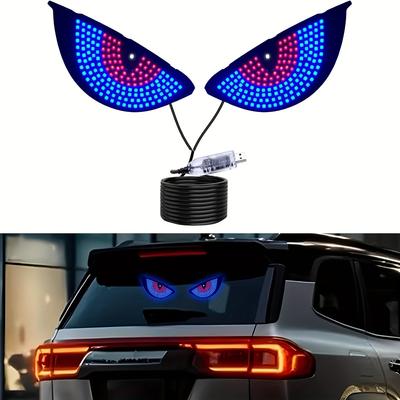 USB Powered Car Rear Window LED Light with Control Button and Easy Adhesive Installation