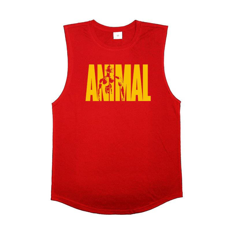 Nowa sportowa kamizelka męska luźna letnia czysta bawełna fitness i kulturystyka szybkoschnąca bez rękawów biała koszulka bazowa bez rękawów T-shirt