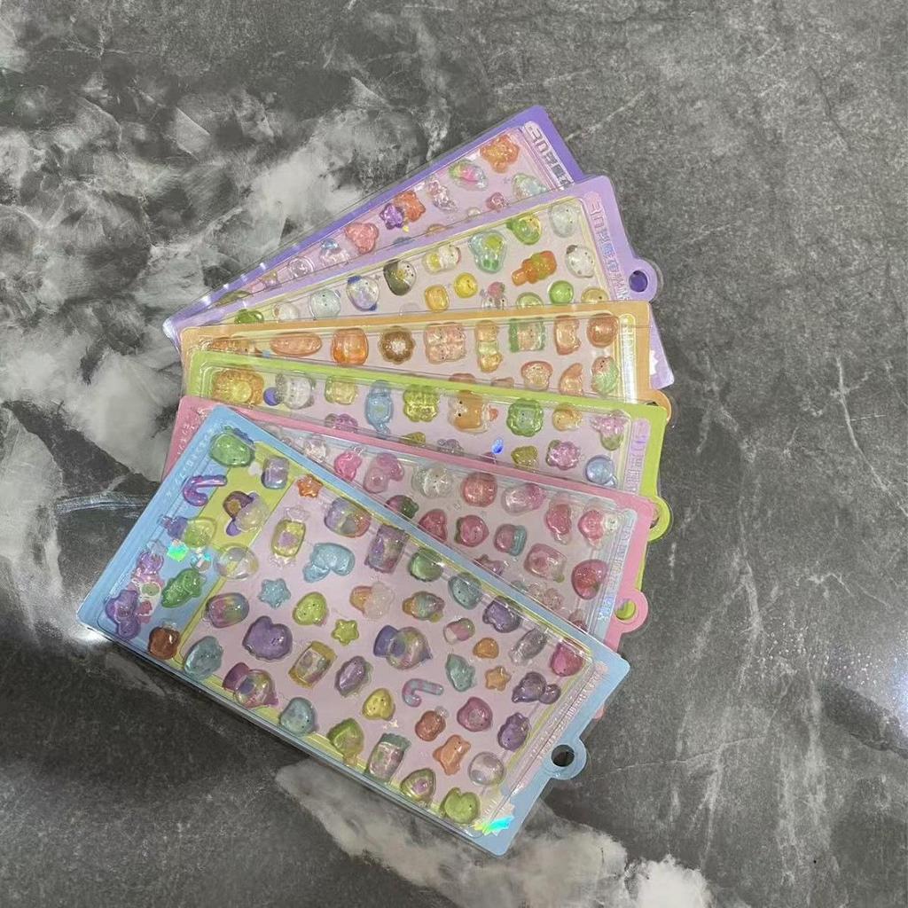 Leuchtende 3D-Cartoon-Aufkleber der zweiten Generation mit Prägung: Süße Belohnungen