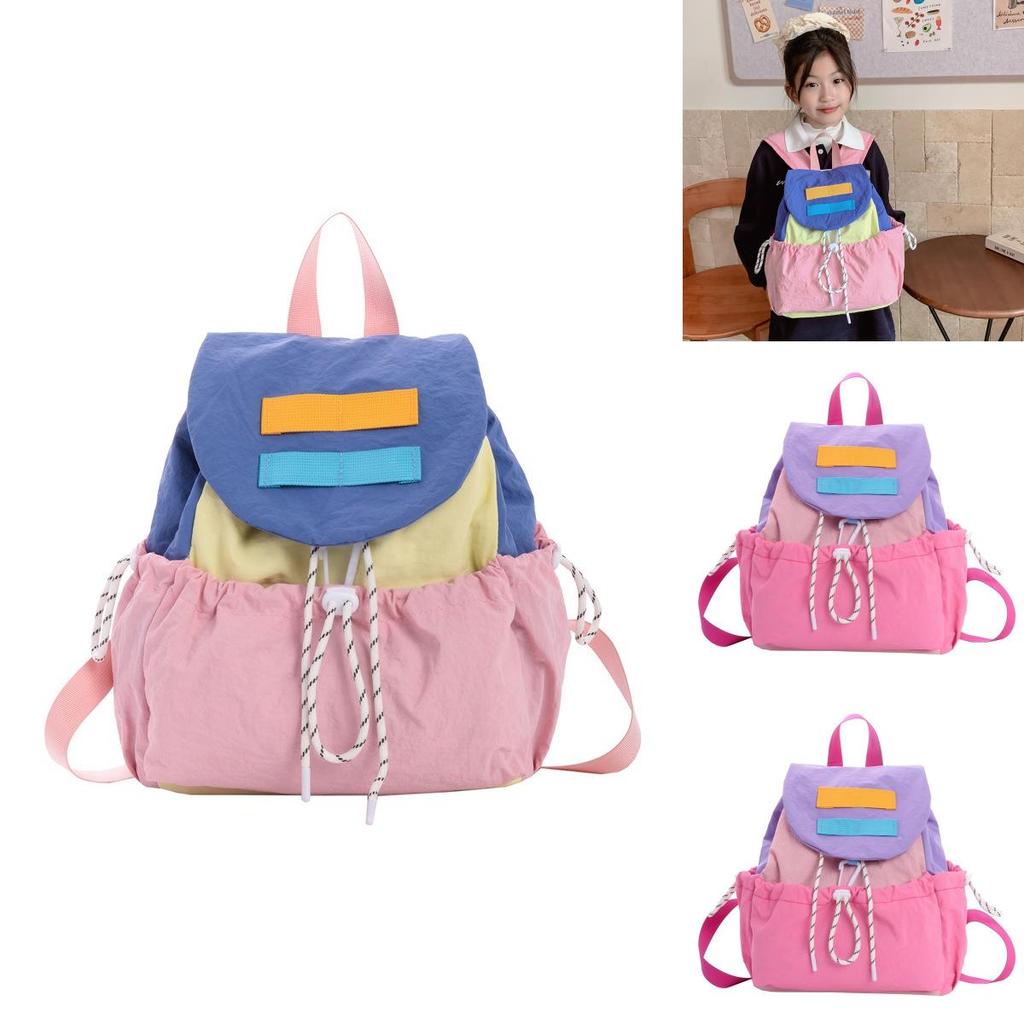 Nylon School Backpack With Waterproof Design For Preschool Children