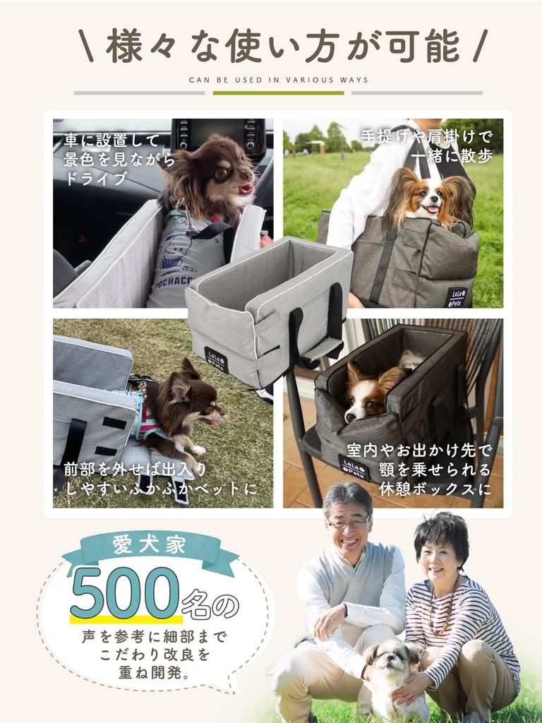 in dog magazines and supervised by Carrier Box with for Small Dogs No [Featured veterinarians] [LaLa-Pets] Base, (Gray, Lid)