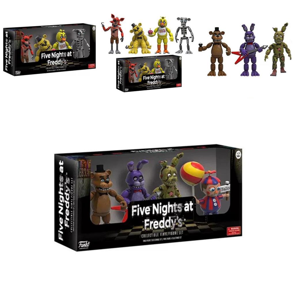 Úžasné 4ks Akční figurky Five Nights At Freddy's Pizza Simulator Pro Ultimátní sbírku