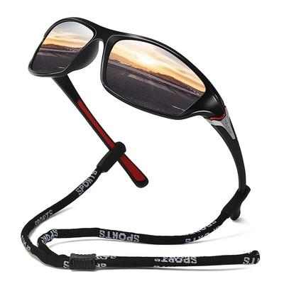 Gafas de Sol Polarizadas para Hombres y Mujeres para Deportes al Aire Libre con Cadena Ciclismo Escalada Esquí Pesca Gafas de Sol Vintage Protección UV400
