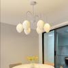 Modern Led Chandeliers Indoor Lighting Remote Dimming Green and White 6/8/9 Heads Pendant Lamp Living Room, Kitchen, Bedroom