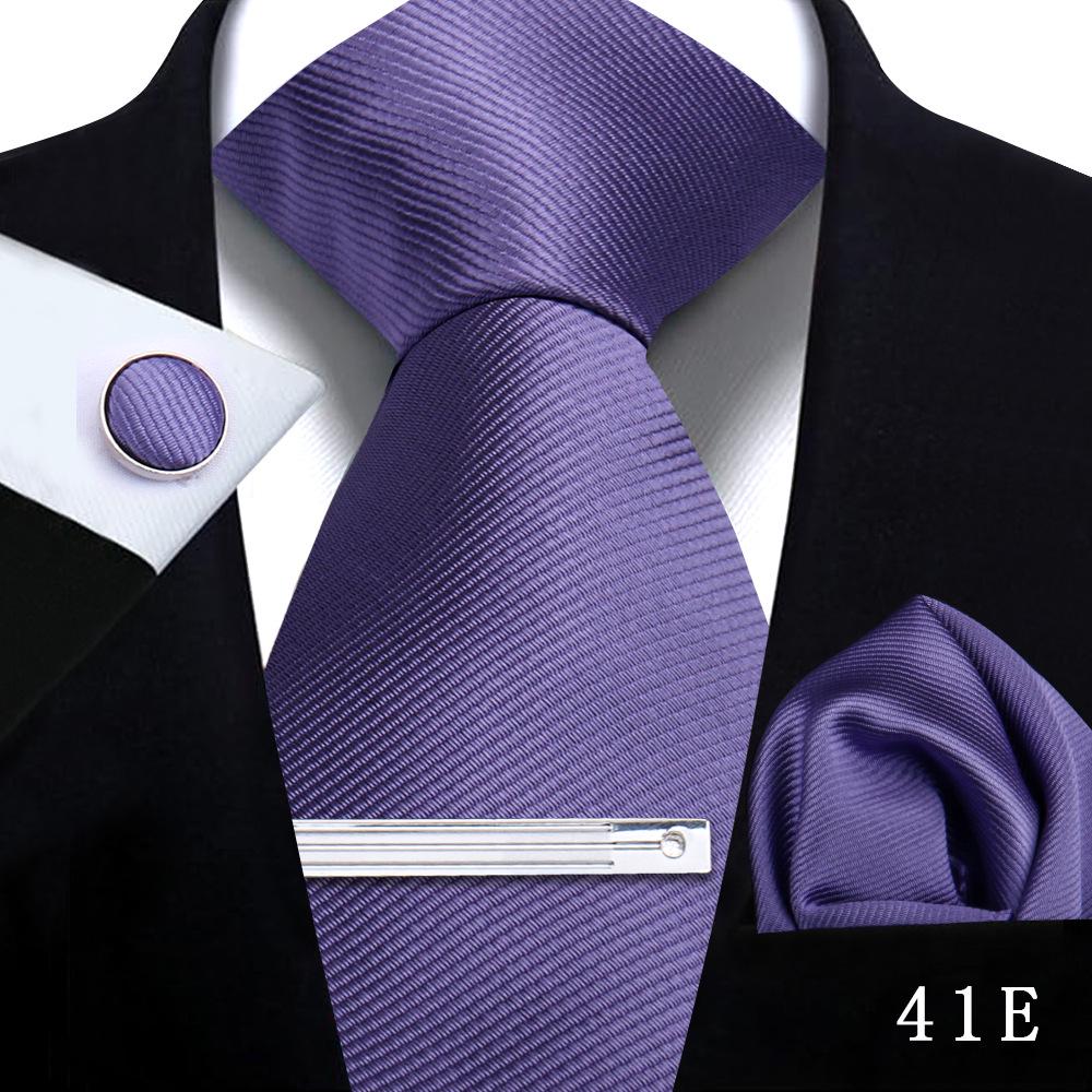 

Men s Red & Black Striped Long Tie & Pocket Square Set for Weddings & Banquets