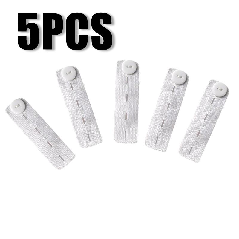 1/5PC Elastic Waist Extenders Belt Practical Waist Extension Buckle For Pregnant Women Men Women Jeans Adjustable Waistband