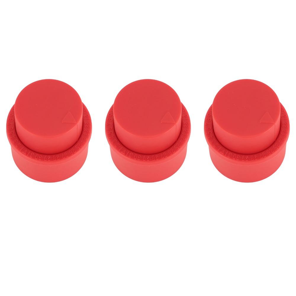 3 PCS Red Black Bottle Pump Cap ABS Beverage Bottle Cover Soda Bottle Stopper Home Kitchen Storage