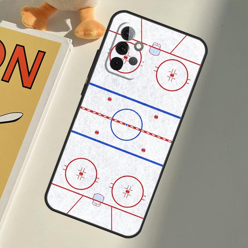 Ice Hockey Rink Sport For Samsung Galaxy A22 A52 A32 A54 A14 A16 A26 A36 A56 A55 A35 A05 A06 A15 A53 A33 A13 Case
