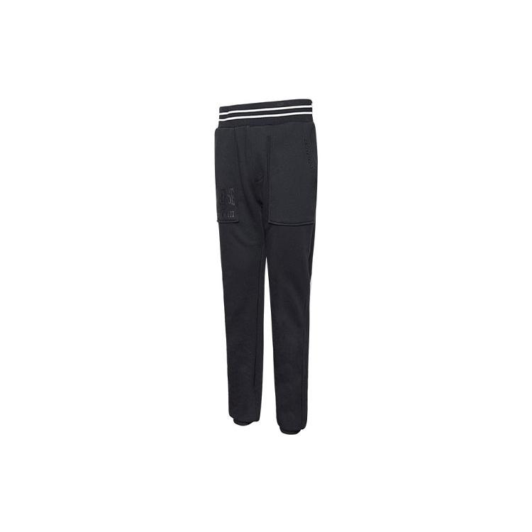 Converse Gestrickte Jogginghose Herren Schwarz Moderate Gerade Passform Hose 10018340-A03