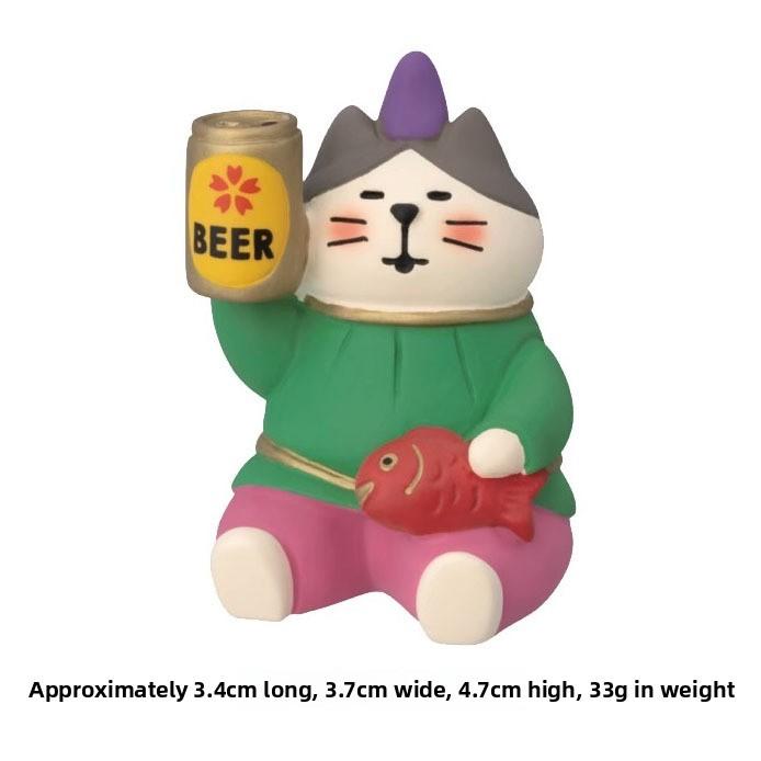 Cherry Blossom Cat Resin Craft With Cute Cat Figurine For Collectors And Gift Ideas
