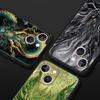 Chinoiserie Loong Flower Dragon Phone Case Cover for iPhone 17 16 15 14 13 12 11 Pro Max 17 Air Plus Shockproof Soft TPU Shell