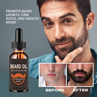100% Φυσικό Accelerate Facial Hair Grow Beard Essential Oil Hair and Beard Growth Oil Ανδρικά προϊόντα περιποίησης γενειάδας Περιποίηση δέρματος