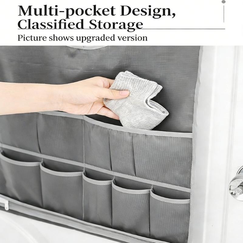 Space Saving Door or Wall Mounted Storage Bag for Organizing Bathroom Laundry Oxford Fabric Construction Organizers