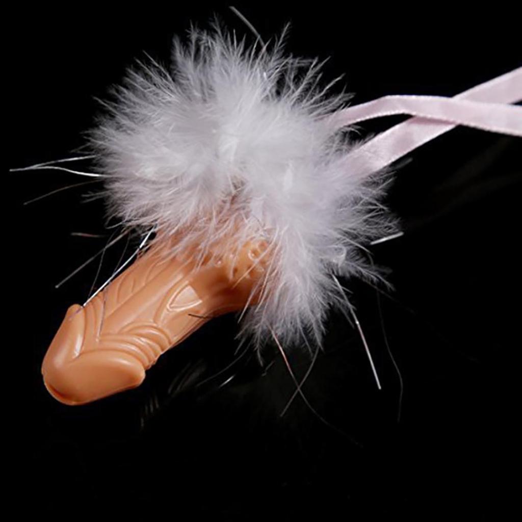 Voksenspill Mini Whistle Penis Bachelorette Hen Night Supplies med Neck Lanyard