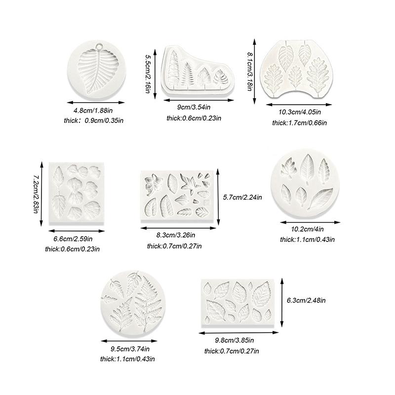 1Pc Leaves Cake Mould Palm Turtle Leaf Silicone Mold Cake Sugarcraft Chocolate Mold Baking Cake Decoration Kitchen Tools