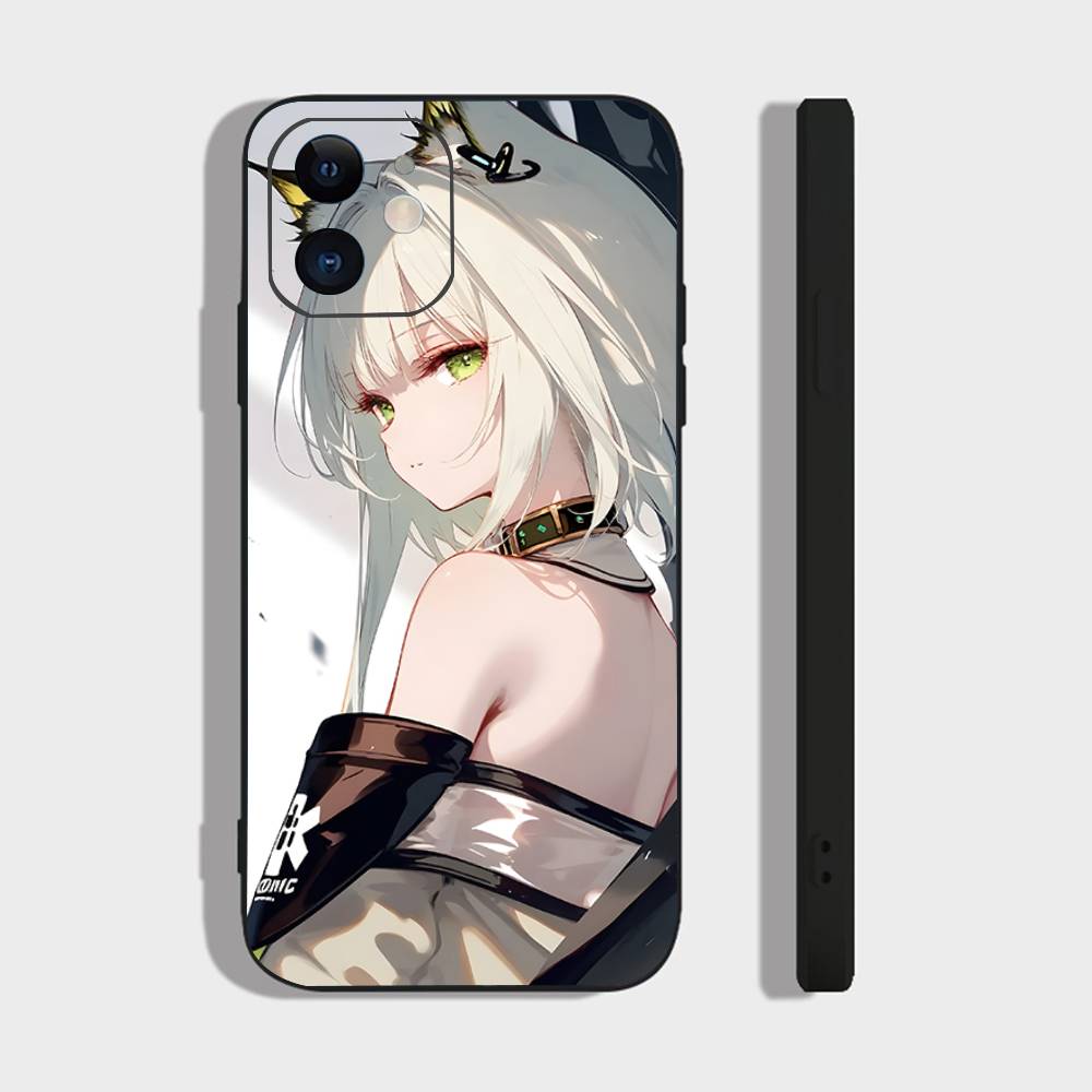 Kal'tsit Animated Game A-Arknights Phone Case For IPhone 17 Air 16 15 14 13 Pro Max 11 12 Black Silicone Cover