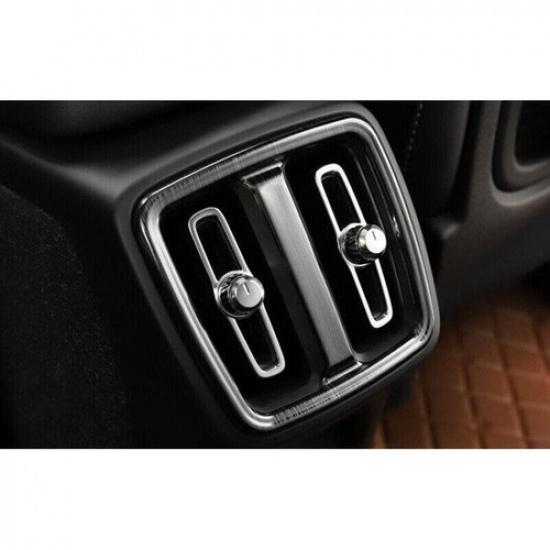 For Volvo XC40 2019-2022 Black Titanium Rear Air Outlet Vent Frame Cover Trim 1P