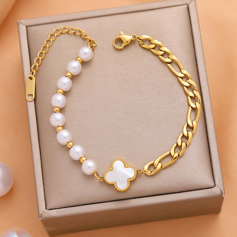 Elegantes Damenarmband aus Titanstahl - Stilvolles High-End-Design, Leichter Luxus, Vielseitiges Modeaccessoire