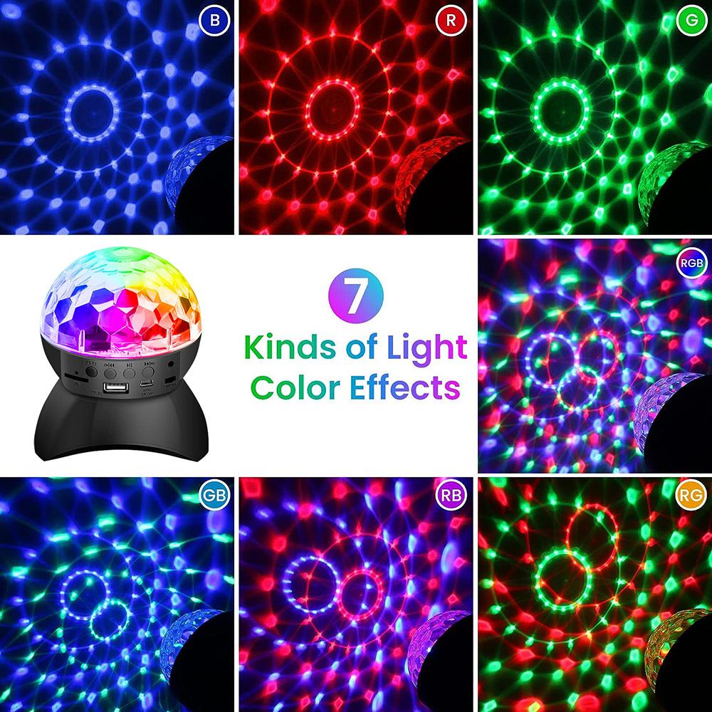 Boule Disco Stroboscopique Avec Haut-parleur Bluetooth - Lumières LED RGB Pour Fête, Karaoké, Club
