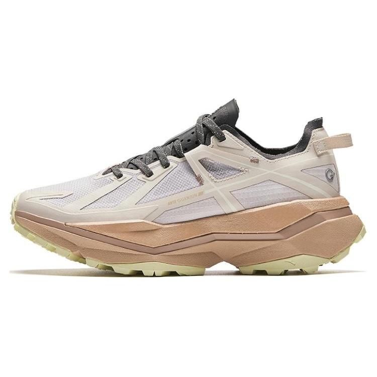 (WMNS) ANTA Running Series Sneakers White Beige Yellow Women s 122416602A-3 EU 37.5