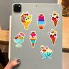 6pcs/set Make Ice Cream Sticker Decorative Sticker Handmade DIY Cartoon Sticker Puzzle Stickers Laptop Skateboard Stickers TMZ