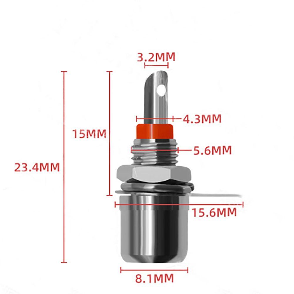 15 Pcs Nickel Plating RCA Panel Mount Connector RCA Panel Mount Audio Socket Plug Connector