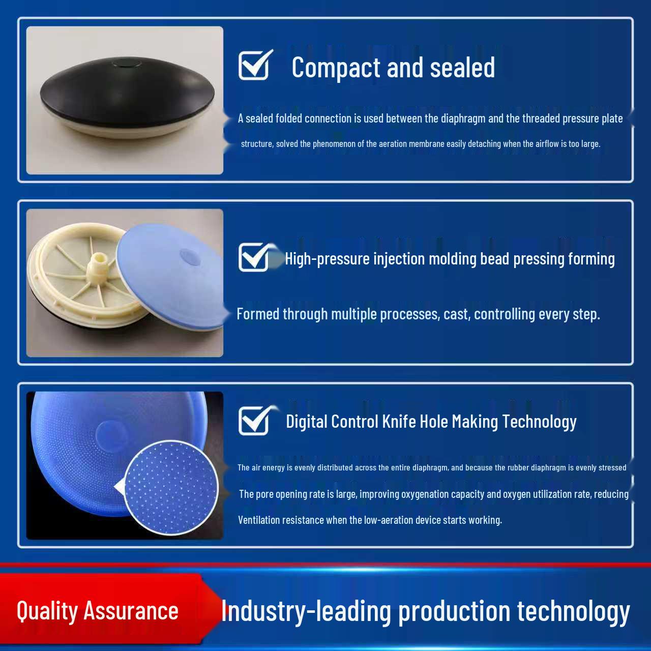 

Microporous Environmental Aeration Disc Thickened Membrane for Sewage Treatment Rubber Disc Aerator 215