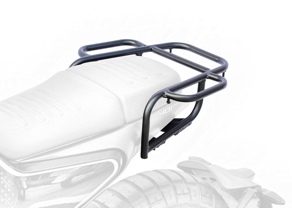 Kijima Bike Parts Rear Carrier Rack Steel Svartpilen Vitpilen 401 Matte Black 125/250/401 HQ-08001