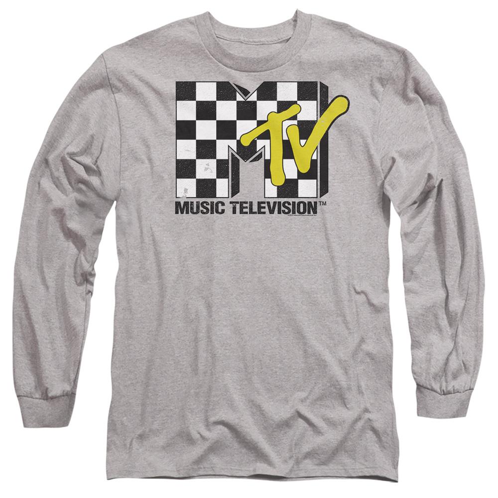 MTV Unisex Adult Checkerboard Logo T-Shirt